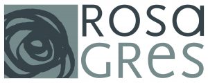 Logo Rosa Gres Gris (50x20cm)